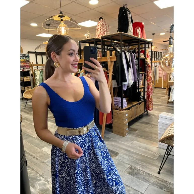 TOP ESTELLE - BLEU