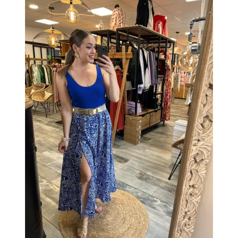 TOP ESTELLE - BLEU