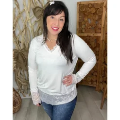 TOP MARIEN - BLANC
