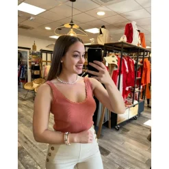 TOP SUMMER - VIEUX ROSE