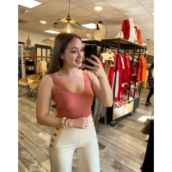 TOP SUMMER - VIEUX ROSE