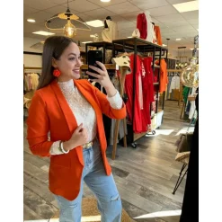 VESTE AINARA - ORANGE