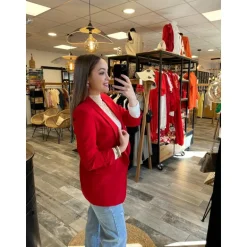 VESTE AINARA - ROUGE