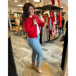 VESTE BERYL ROUGE - PULP