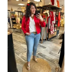 VESTE BERYL ROUGE - PULP