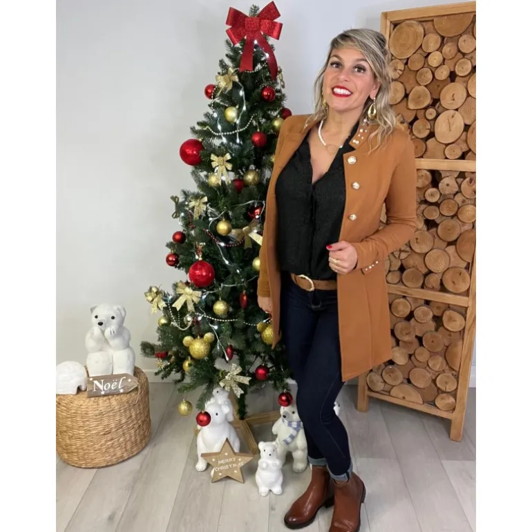 VESTE OFFICIER JODIE - CAMEL