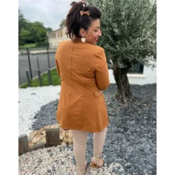 VESTE OFFICIER JODIE - CAMEL