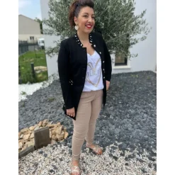 VESTE OFFICIER JODIE - NOIRE